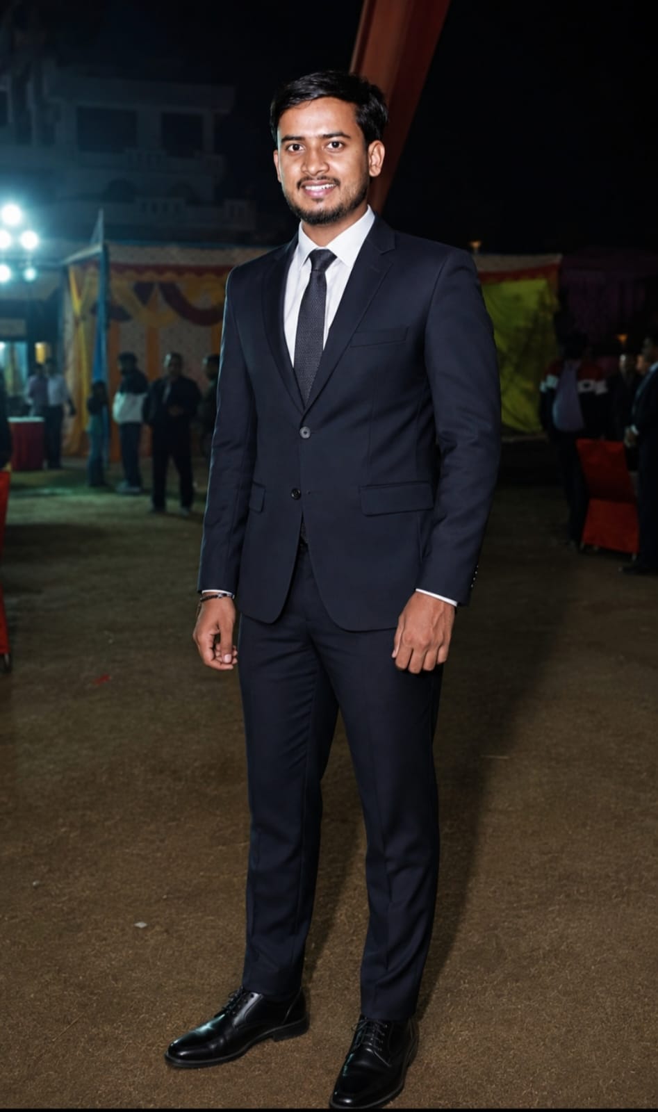 Sonu K Giri, general manager at Sai Ram Developers, photographed in a dark suit.